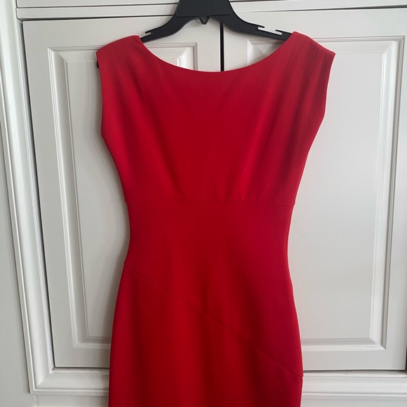 Diane Von Furstenberg Red Dress Size 4 fully-lined and side zip. - Picture 3 of 5
